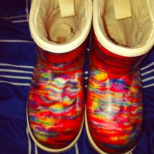 Girls colorful Uggs Fur lined Boots